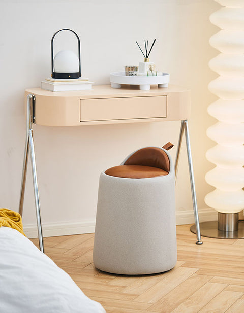 Alpha Dressing Table Stool, PU Leather-Le Di Vita- | Le Di Vita
