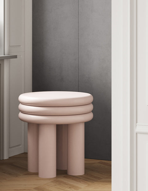 Gloria Dressing Table Stool-Le Di Vita-Pink- | Le Di Vita