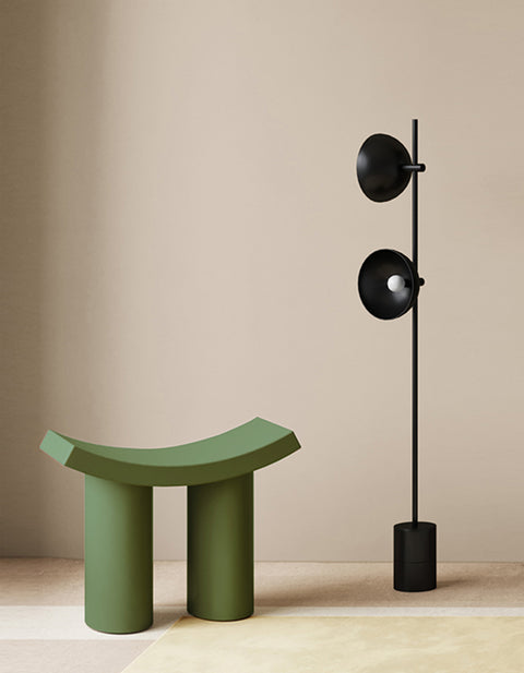 Kimber Footstool, Dressing Table Stool-Le Di Vita-Green- | Le Di Vita