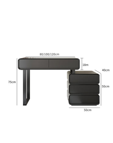 Keene Dressing Table with Mirror in a contemporary modern style
