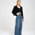 Wide-leg High-rise Denim Jeans