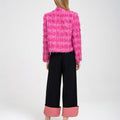 Turn-up Wide-leg High-rise Suit Trousers