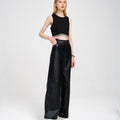 Cropped Rhinestone-embellished Metallic Thread Cotton-blend Tweed Top