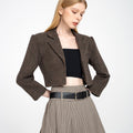 Pleated Tartan-print Mini Skirt