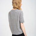 Cherry-embroidered Ribbed Edge Wool-blend Knitted Jumper