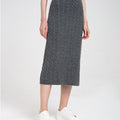 Cable-knit High-rise Midi Dress