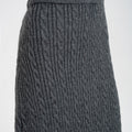 Cable-knit High-rise Midi Dress