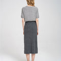 Cable-knit High-rise Midi Dress