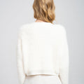 Rhinestone-embellished Imitation Mink Fur Cardigan