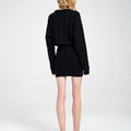 Cropped Cherry-embellished Cable-knit Jumper