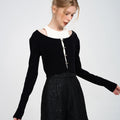 Ribbed Stretch Knit Cardigan and Top Set