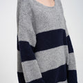 Oversized Striped Wool-blend Jumper