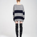 Oversized Striped Wool-blend Jumper