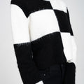 Cropped 2 Colour-block Wool-blend Jumper