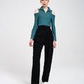 Sequin-embellished Tweed Tapered Pants