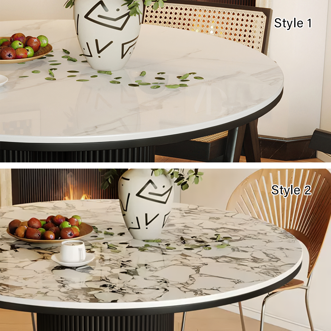 Jen Round Dining Table, Sintered Stone