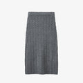 Cable-knit High-rise Midi Dress