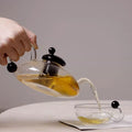 RSTEA: A Set Of Glass Teapot And Cup