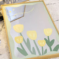 Tulip Acrylic Arc Mirror, Rectangle
