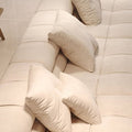 Fanny Large White Three Seater Corner Sofa