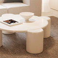 Bonee Round Coffee Table, White