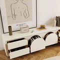 Qara TV Stand, White