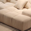 Fanny Large White Three Seater Corner Sofa