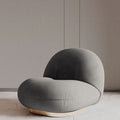 Pacha Accent Lounge Chair With Armrest, White Boucle