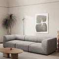 Jesse Three Seater Corner Sofa, Green Velvet
