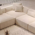 Carter Large Three Seater Corner Sofa, Velvet