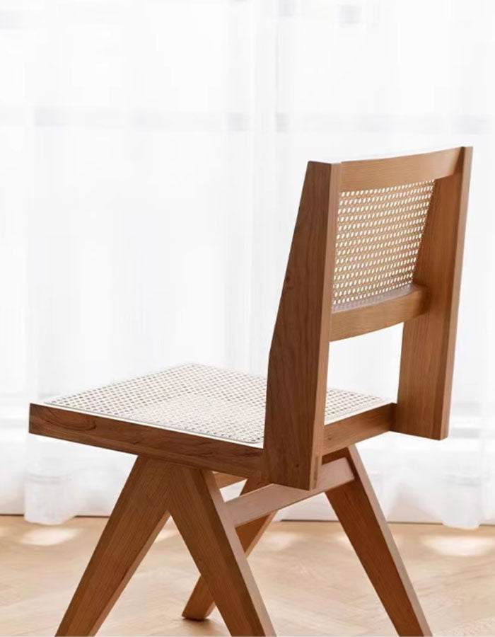 Kay Rattan Dining Chair, Oak Wood