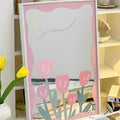 Tulip Acrylic Arc Mirror, Rectangle