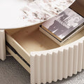 Freya Round Nesting Coffee Table, Sintered Stone