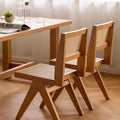 Kay Rattan Dining Chair, Oak Wood