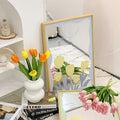 Tulip Acrylic Arc Mirror, Rectangle