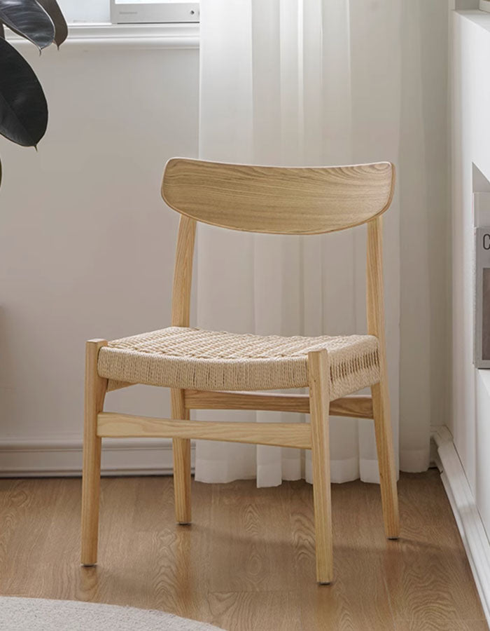 Nan Rope Dining Chair, Wood