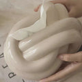 Morandi Arc Tissue Box, Ceramics