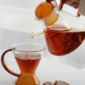 Limoges: A Set Of Glass Teapot Set And Two Glasses