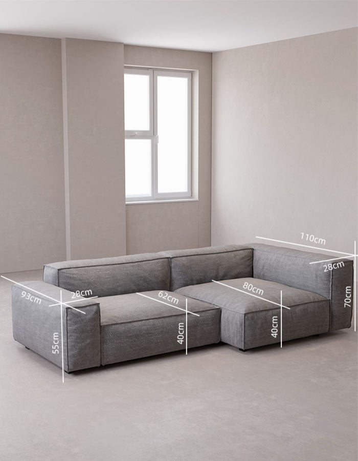 Oceana Two Seater Sofa, Linen