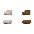 Sean Single Sofa And Ottoman, Boucle