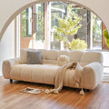 Anouk White Two Seater Sofa, Boucle