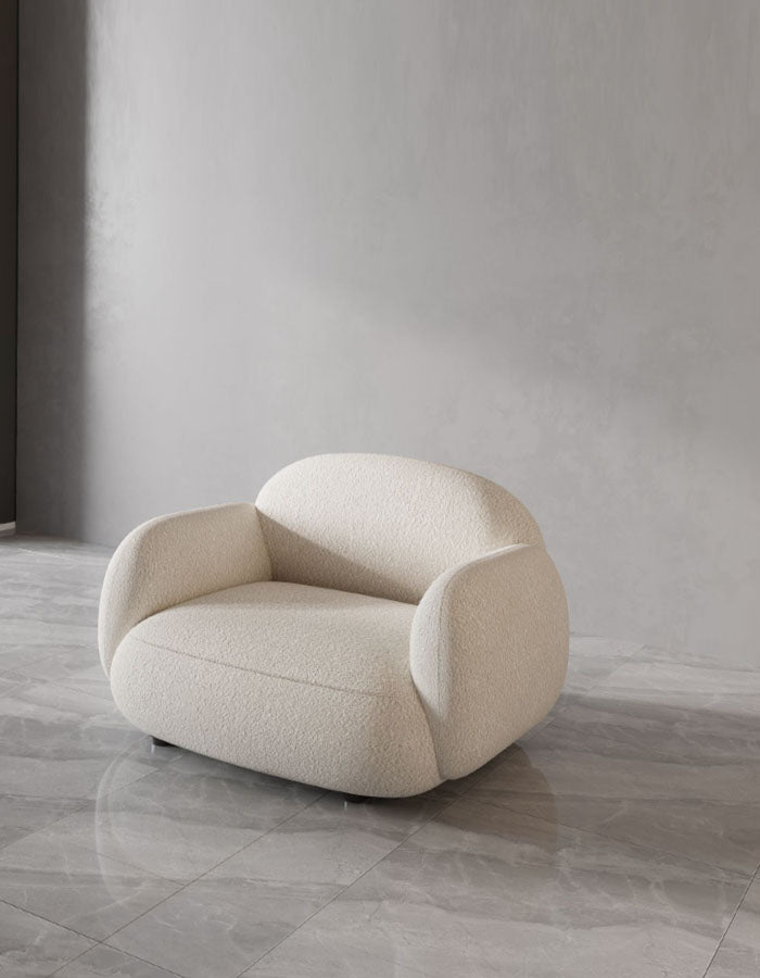 Lison Two Seater Sofa, Boucle