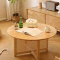 Penny Rattan Coffee Table, Wood