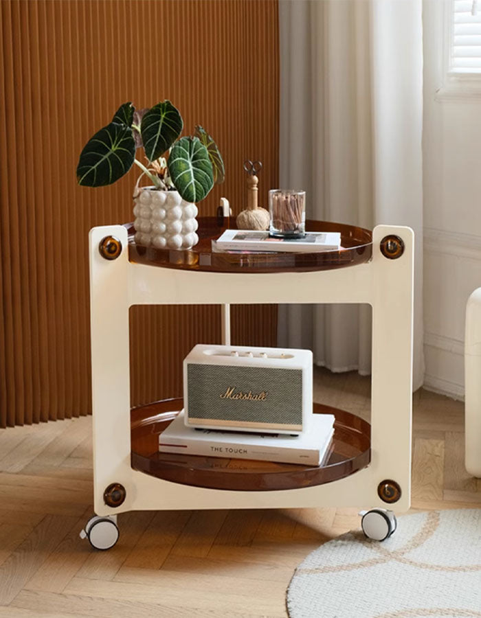 Rebecca Movable Side Table, Trolley & Plastic
