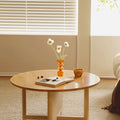 Penny Rattan Coffee Table, Wood