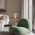Pacha Accent Lounge Chair, White Boucle