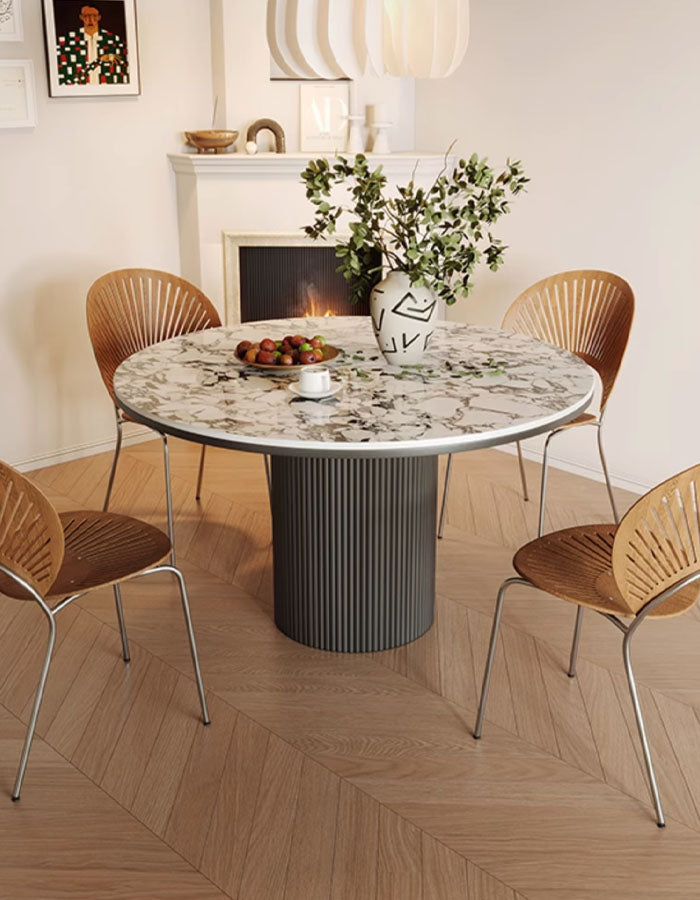 Jen Round Dining Table, Sintered Stone