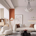 Pacha Accent Lounge Chair, White Boucle