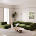 Jesse Three Seater Sofa, Three Seater Corner Sofa, Velvet