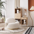 Pacha Accent Lounge Chair, White Boucle